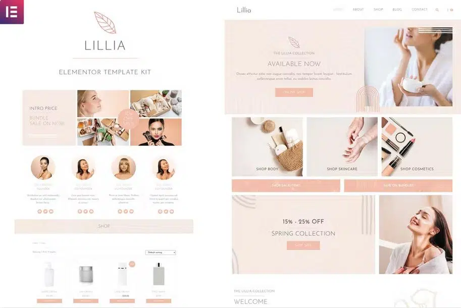lillia---beauty-&-skincare-elementor-template-kit