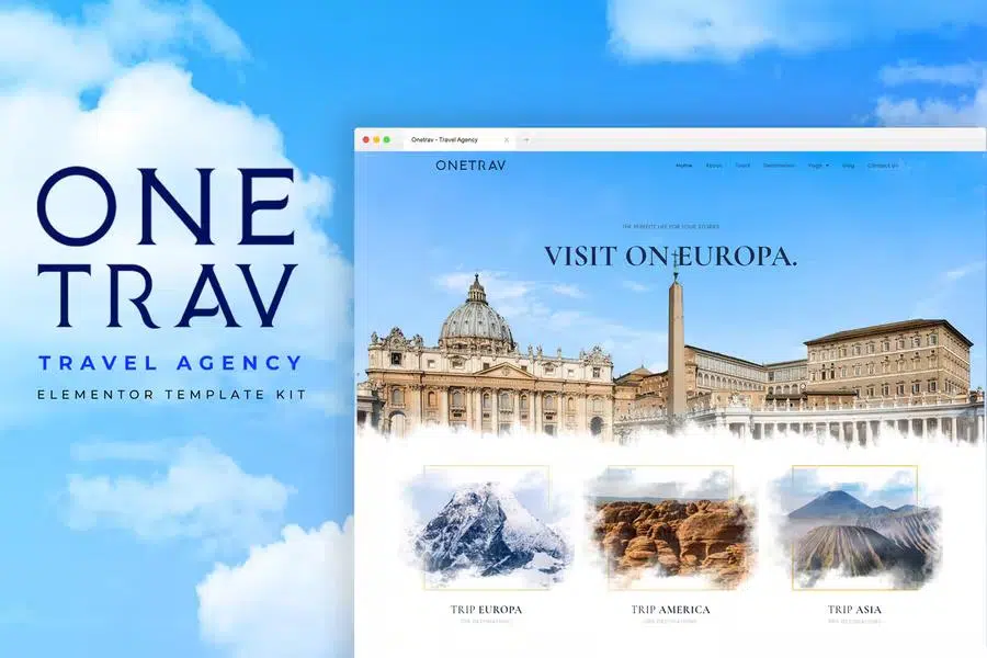 onetrav---travel-agency-elementor-template-kit