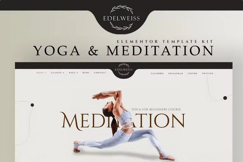 edelweiss---yoga-&-meditation-elementor-template-kit