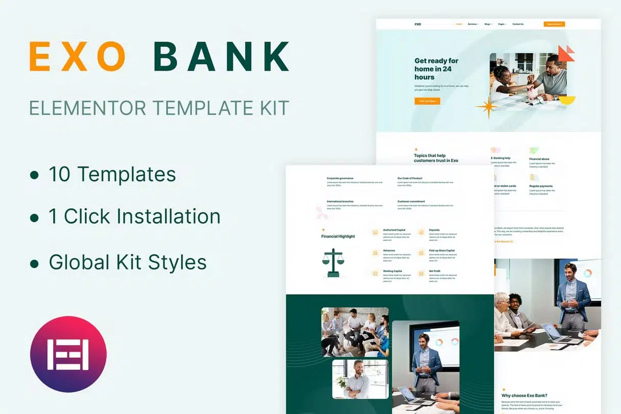 exobank---financial-elementor-template-kit