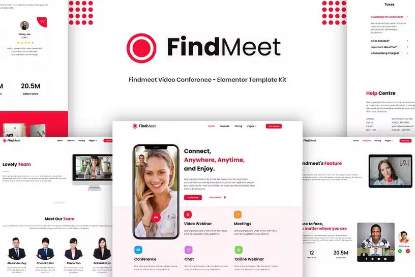 findmeet---video-conference-elementor-template-kit