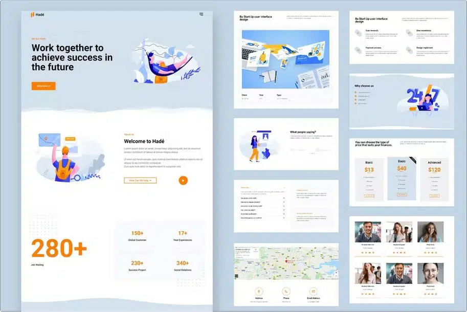 hadé---business-elementor-template-kit