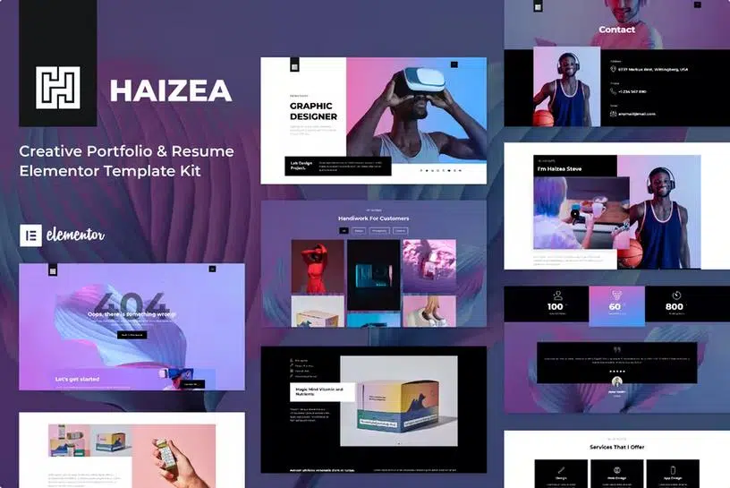 haizea---creative-portfolio-&-resume-elementor-template-kit