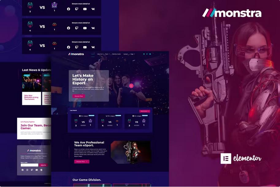 monstra---esports-&-gaming-elementor-template-kit