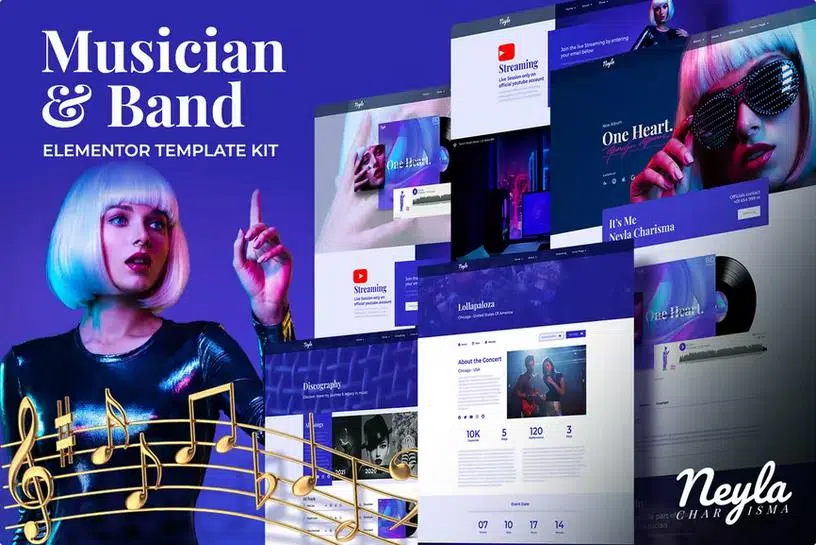 neyla---musician-&-band-elementor-template-kit