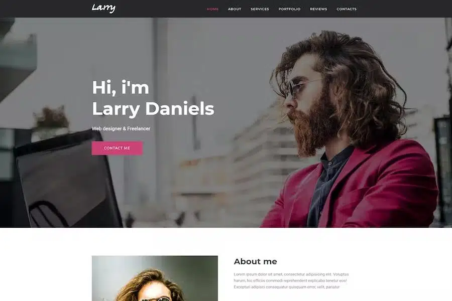 larry.---personal-onepage-wordpress-theme
