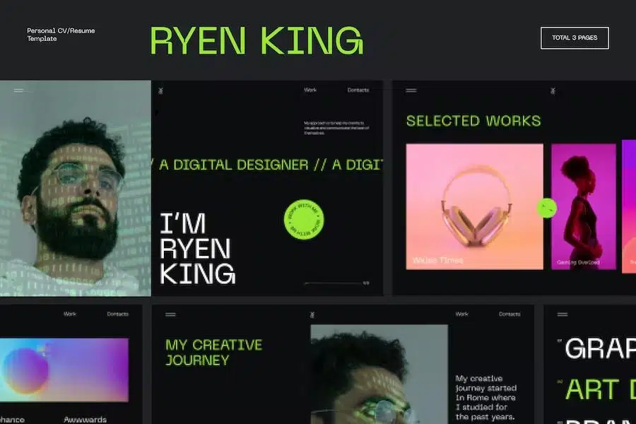 ryen-king---personal-cv-resume-wordpress-theme