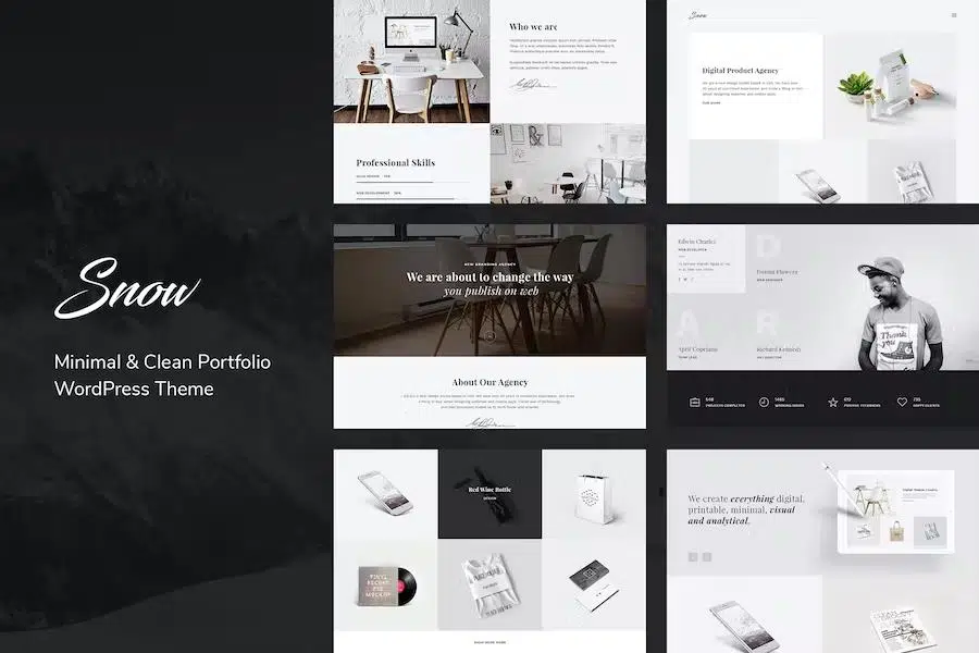 snow---minimal-&-clean-wordpress-portfolio-theme