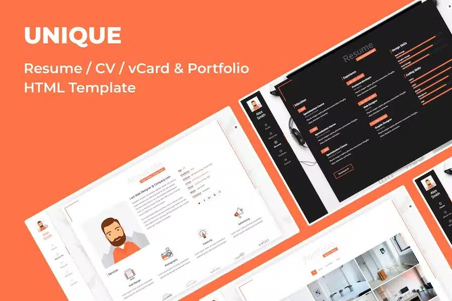 unique-resume-wordpress-theme